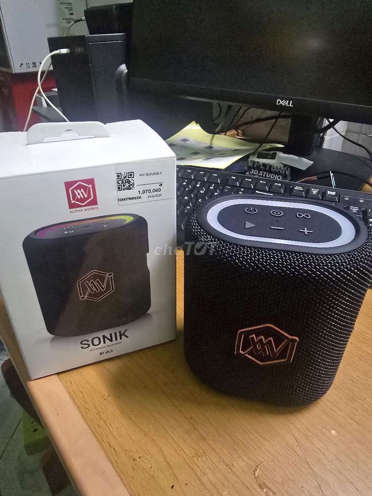 Loa Bluetooth Alpha Works Sonik Đen. Mua bán Tivi, Âm thanh tại Huyện Ba Tri Bến Tre được đăng bởi Công Tuấn hình 1