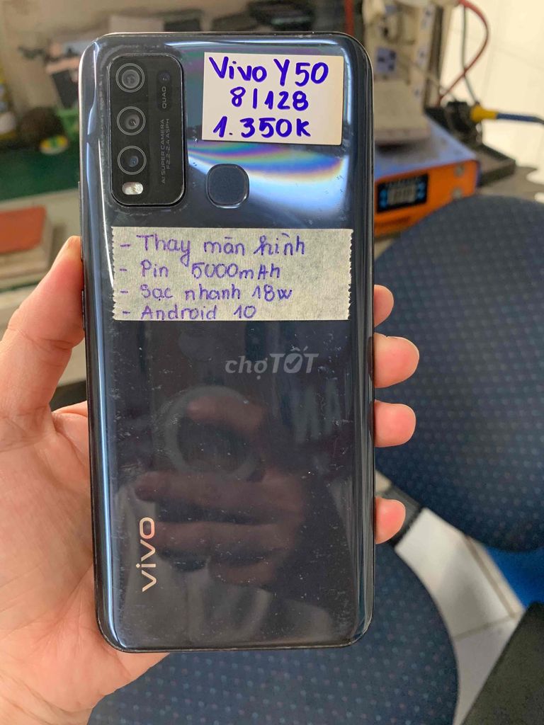 Vivo Y50 128GB Đen. Mua bán Điện thoại tại Quận Ninh Kiều Cần Thơ được đăng bởi Kim Ánh hình 1
