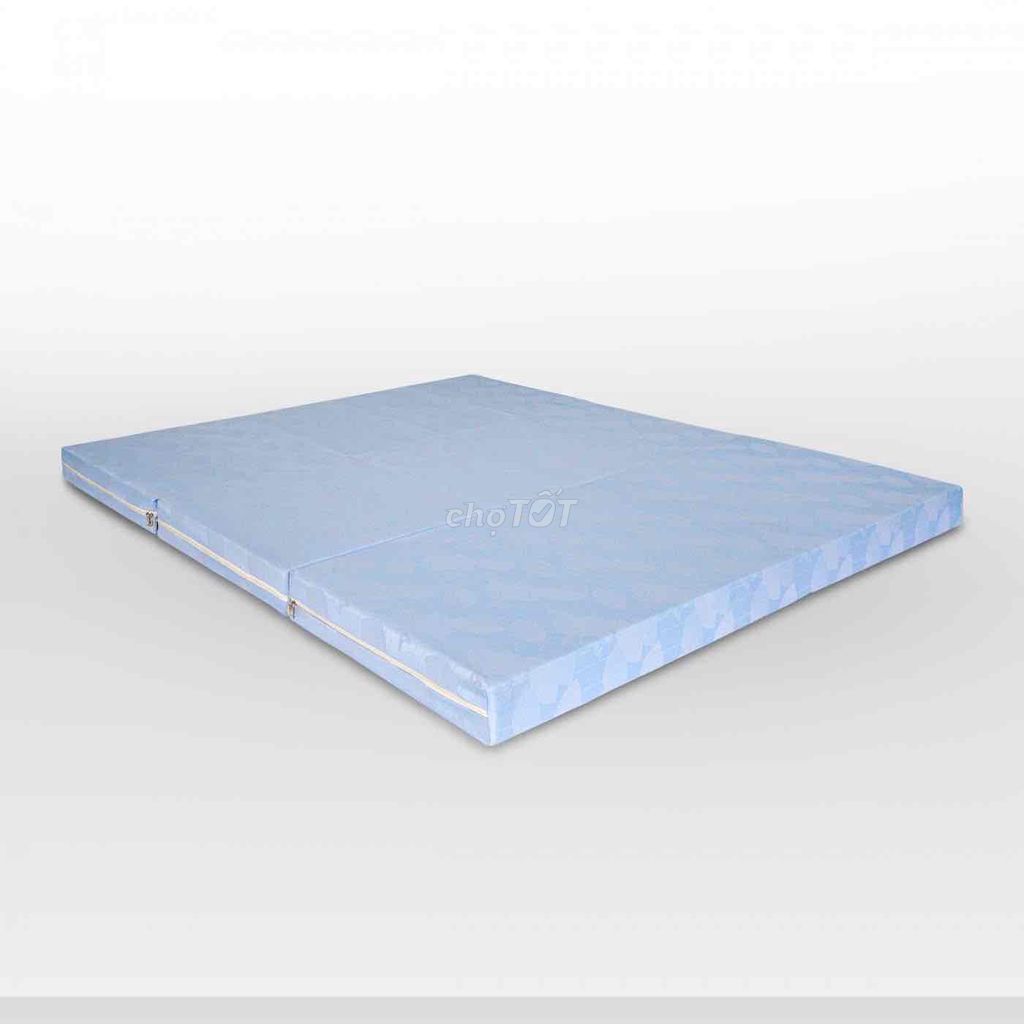 Nệm Aroma Ceramic Bông ép Xanh Gấp 3 1m6x10cm. Mua bán Giường, chăn ga gối nệm tại Thành phố Cà Mau Cà Mau được đăng bởi Nệm Giá Kho Cà Mau hình 1