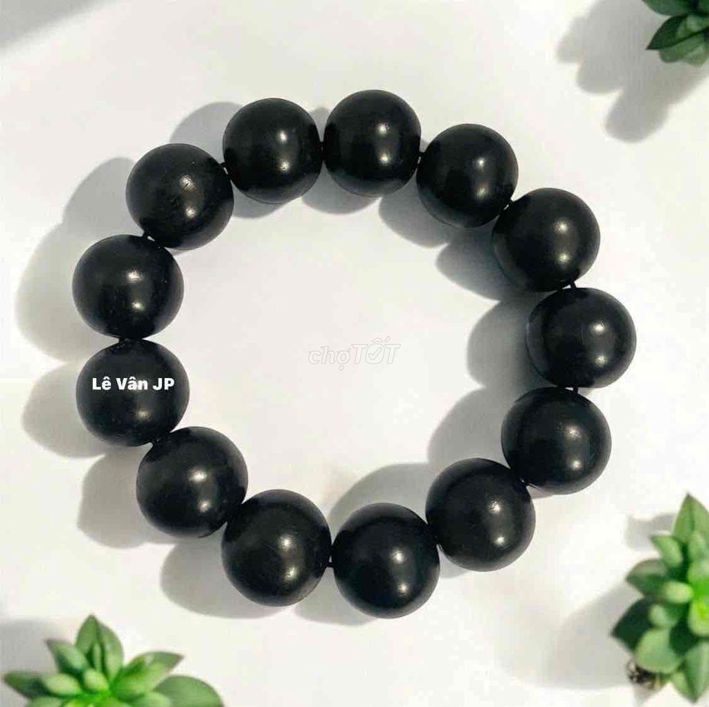 Vòng tay Nam Gỗ Mun Đen 18 ly. Mua bán Phụ kiện thời trang khác tại Huyện Hóc Môn Tp Hồ Chí Minh được đăng bởi Lê Vân JP  hình 1
