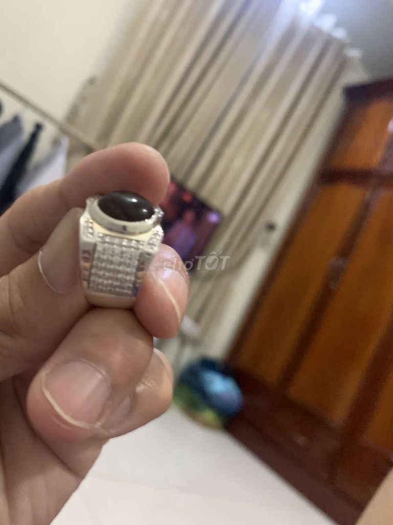 Nhẫn Bạc Nam Bạc trắng. Mua bán Phụ kiện thời trang khác tại Quận 5 Tp Hồ Chí Minh được đăng bởi Thịnh 78 hình 1