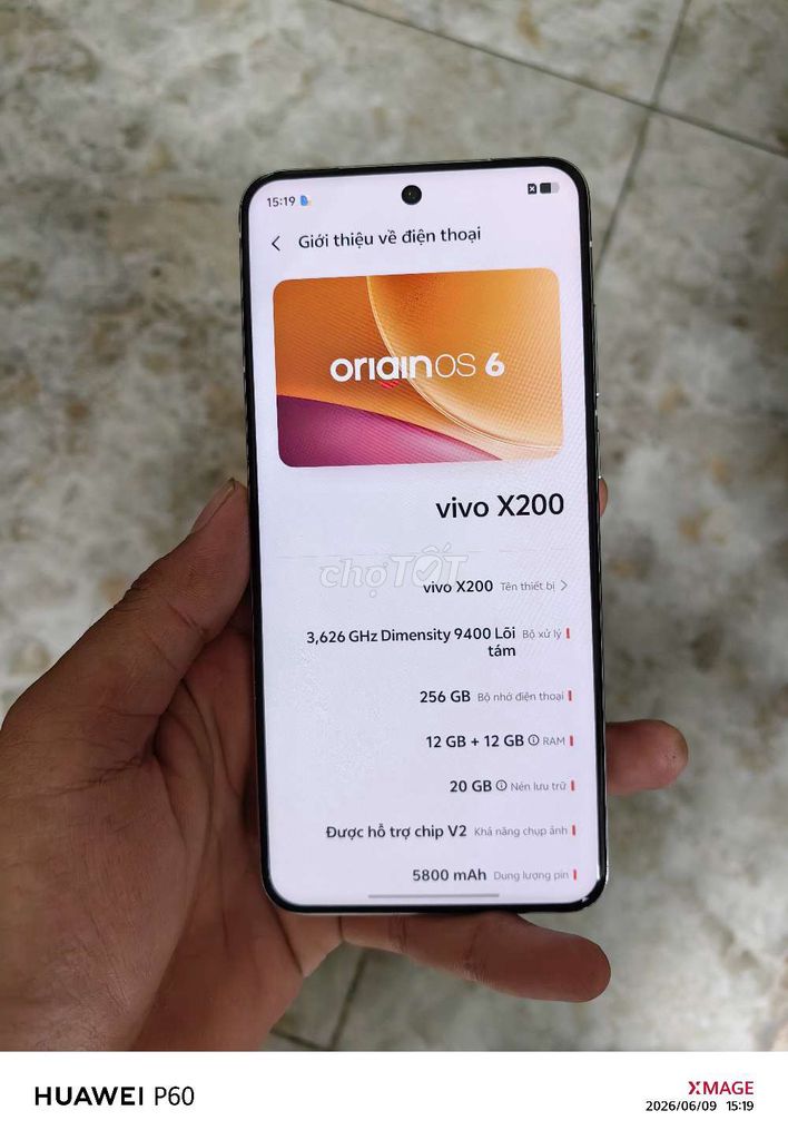 Vivo X200 256GB Bạc Đã qua sử dụng. Mua bán Điện thoại tại Quận 10 Tp Hồ Chí Minh được đăng bởi Ngọc Trắng hình 1
