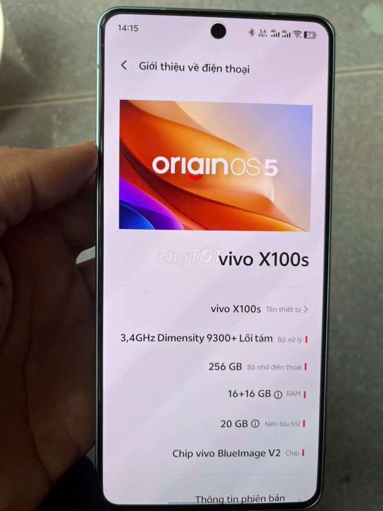 Vivo x100s 16/256 full box