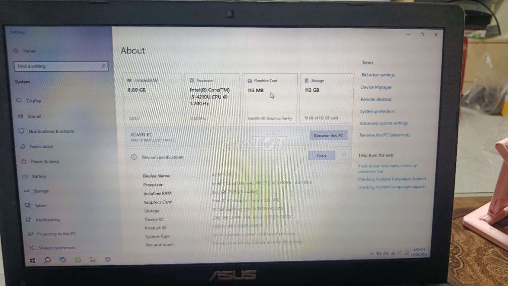 ASUS i5 . Mua bán Laptop tại Thành phố Đà Lạt Lâm Đồng được đăng bởi Tuấn Ngô hình 1