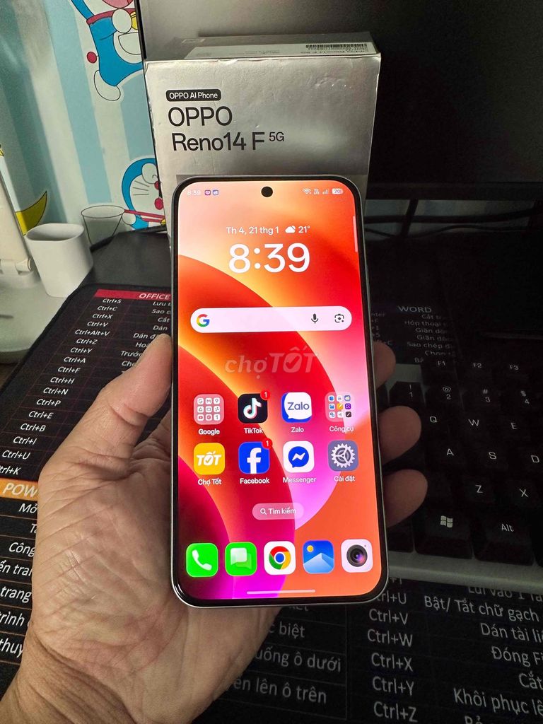 Oppo Reno14 F 5G 12GB/512GB fullbox. Mua bán Điện thoại tại Huyện Châu Đức Bà Rịa - Vũng Tàu được đăng bởi ThuTuongVT hình 1