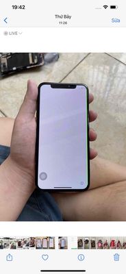 Màn iphone X sọc zin nhẹ