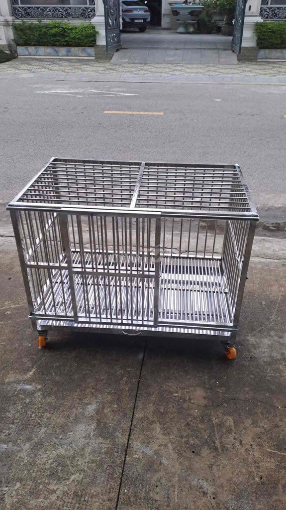 Lồng thú cưng Inox Bạc 1m x 60cm x 70cm đã sử dụng. Mua bán Phụ kiện, Thức ăn, Dịch vụ tại Thành phố Thuận An Bình Dương được đăng bởi trinh hong duoc hình 1