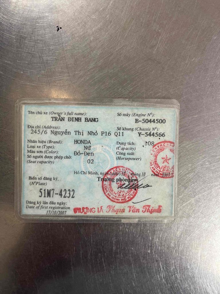 AB 2008 BS TPHCM HỖ TRỢ GÓP OĐ CÓ GIAO LƯU ĐỖI XE. Mua bán Xe máy tại Huyện Hóc Môn Tp Hồ Chí Minh được đăng bởi Khaianh  hình 5