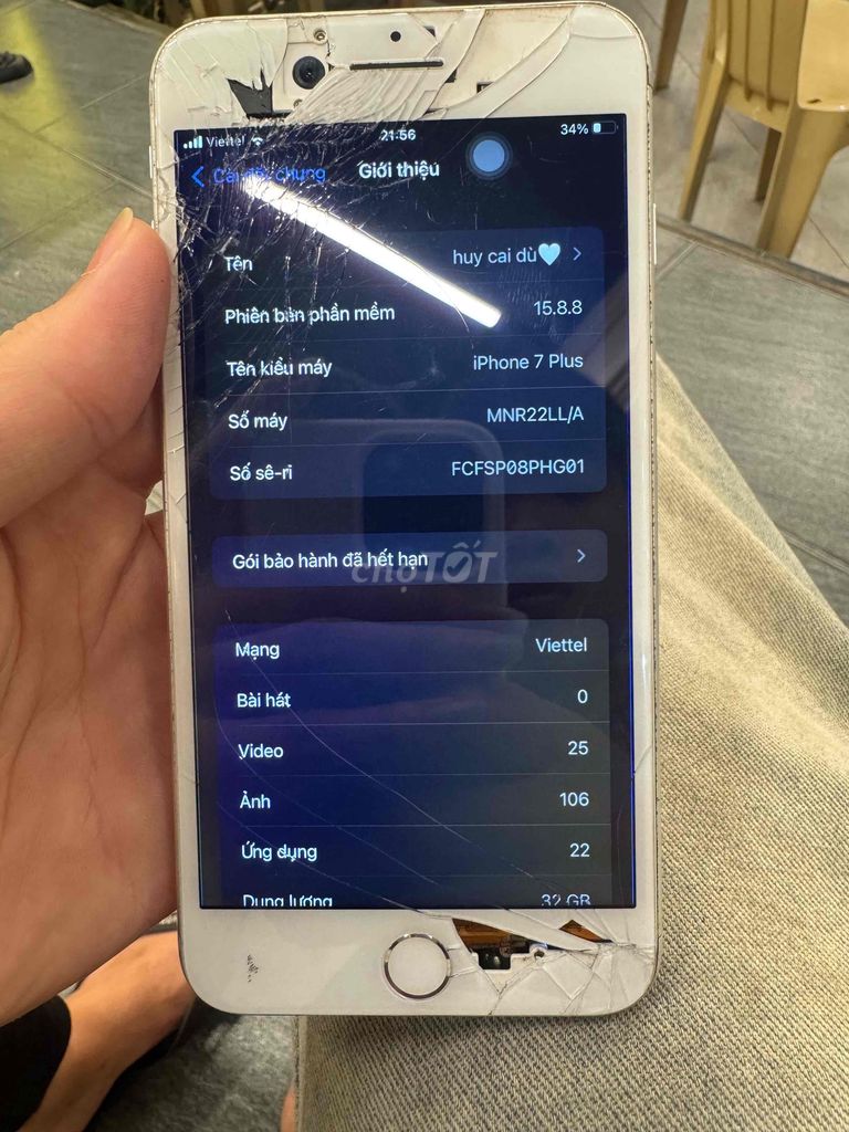 Apple iPhone 7 Plus 32GB Bạc. Mua bán Điện thoại tại Huyện Gia Lâm Hà Nội được đăng bởi lê huy hình 1