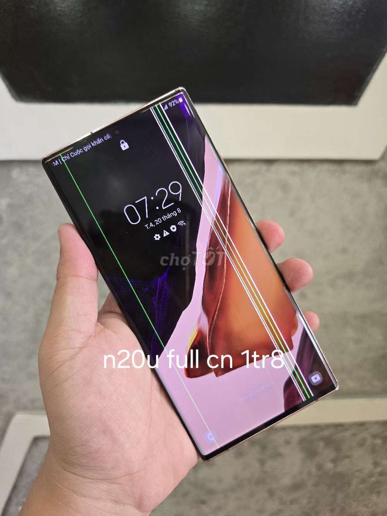 Samsung Galaxy No 20 Ultra 5G Đồng Màn hình sọc. Mua bán Điện thoại tại Thành phố Thủ Dầu Một Bình Dương được đăng bởi Lê Tuấn hình 1