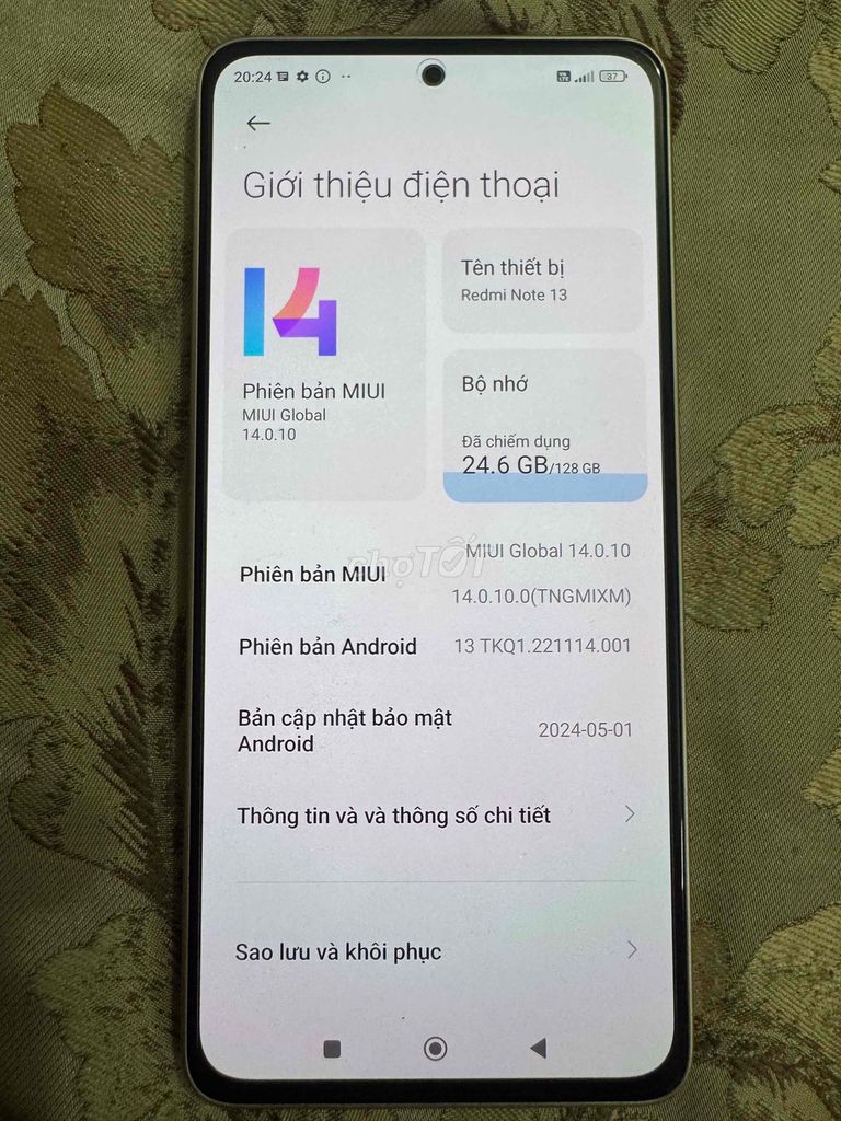 Xiaomi Redmi Note 13 8GB/128G. Mua bán Điện thoại tại Quận Nam Từ Liêm Hà Nội được đăng bởi Ngoc Hoa hình 1