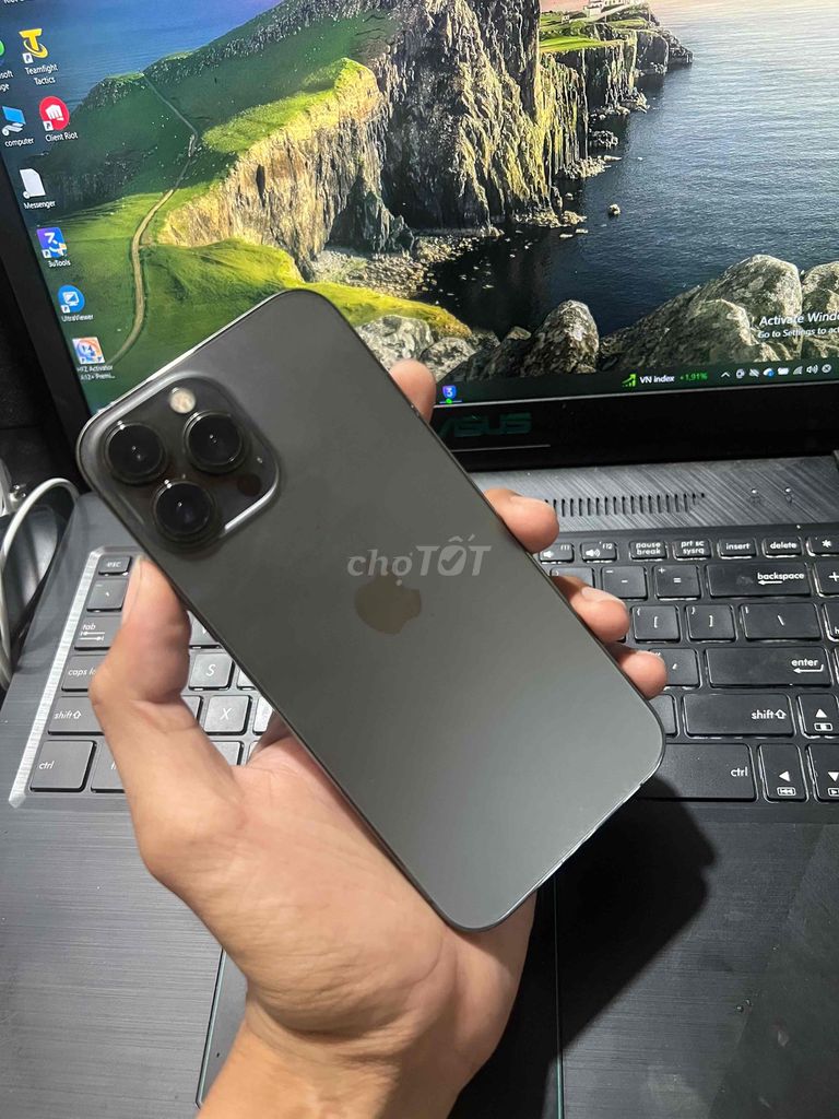 Apple iPhone 13 Pro Max 256GB full cn bao xanh man. Mua bán Điện thoại tại Thành phố Bến Tre Bến Tre được đăng bởi TN MOBILE hình 1