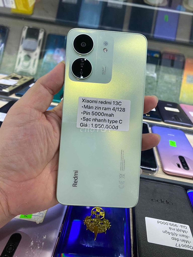 Xiaomi Redmi 13C 128GB Xanh lá nhạt. Mua bán Điện thoại tại Thành phố Bến Tre Bến Tre được đăng bởi Điện thoại Bến Tre giá rẻ hình 1