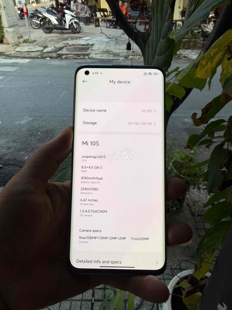 mi 10s chip 870 (8128gb) loa hay gl. Mua bán Điện thoại tại Quận Tân Phú Tp Hồ Chí Minh được đăng bởi nguyen son  hình 1