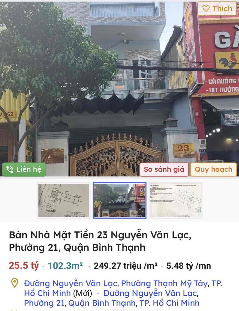 Срочная продажа дома с фасадом в оживленном районе Thi Nghe