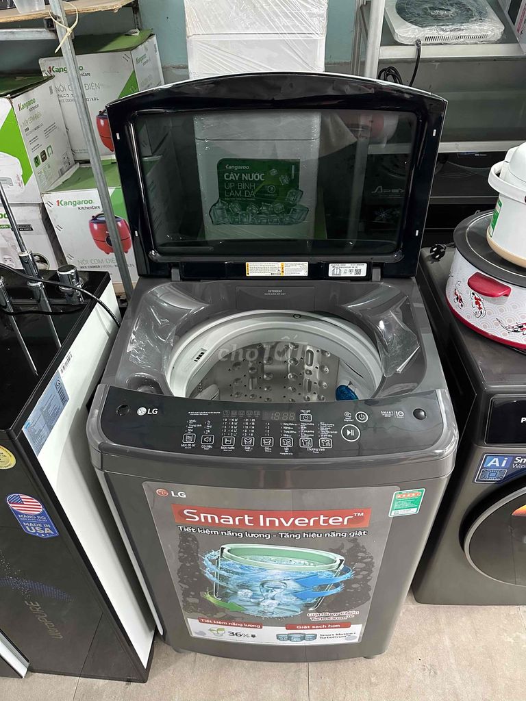 Máy giặt LG 10.5kg Xám Smart Inverter. Mua bán Máy giặt tại Quận Cẩm Lệ Đà Nẵng được đăng bởi Mỹ Mỹ hình 1