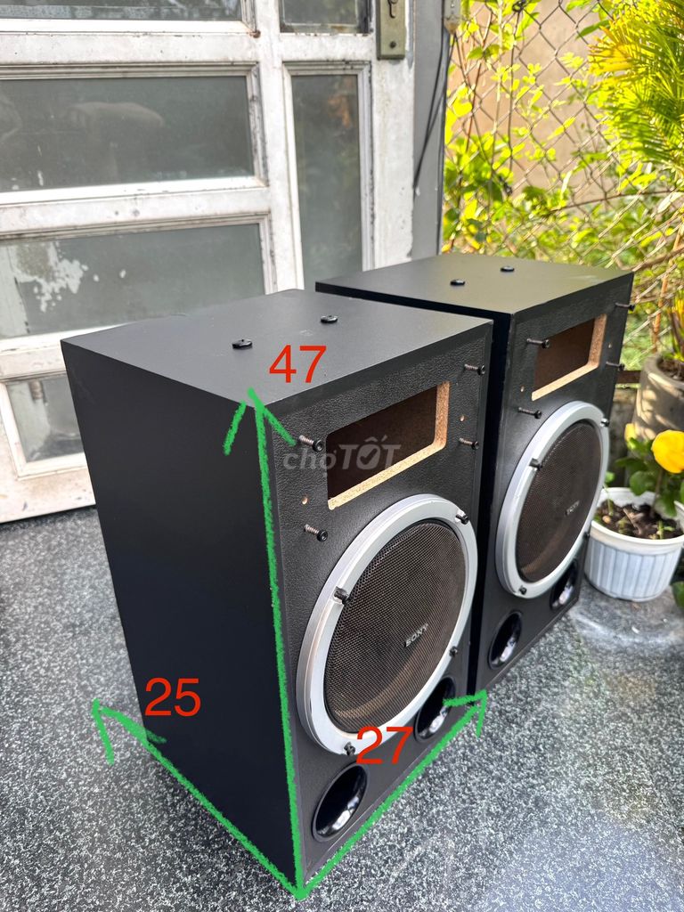 Cặp vỏ thùng loa Sony (bass 20). Mua bán Tivi, Âm thanh tại Huyện Bình Chánh Tp Hồ Chí Minh được đăng bởi SAS TRI hình 1
