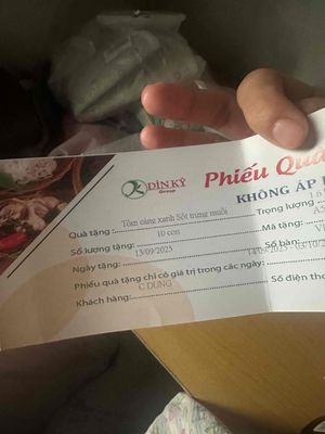 Voucher 10 con tôm tại nhà hàng Dìn Ký Q7. Mua bán Đồ ăn, thực phẩm và các loại khác tại Quận 4 Tp Hồ Chí Minh được đăng bởi Hoàng Dung