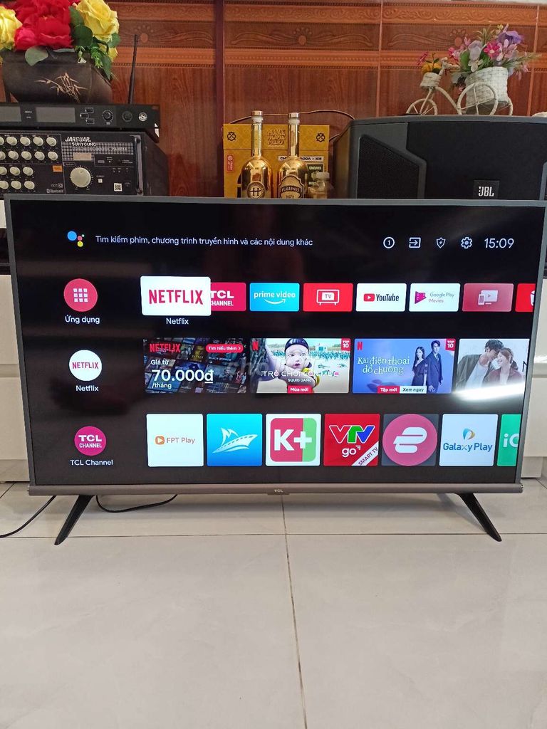 Smart tivi TCL 43 inch Android 9.0 giọng nói.