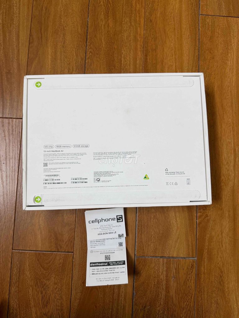 Macbook Air M5 16GB/512GB NEWSEAL (CÓ BILL). Mua bán Laptop tại Quận Cầu Giấy Hà Nội được đăng bởi Facebook Anh Thắng Reviewer hình 1