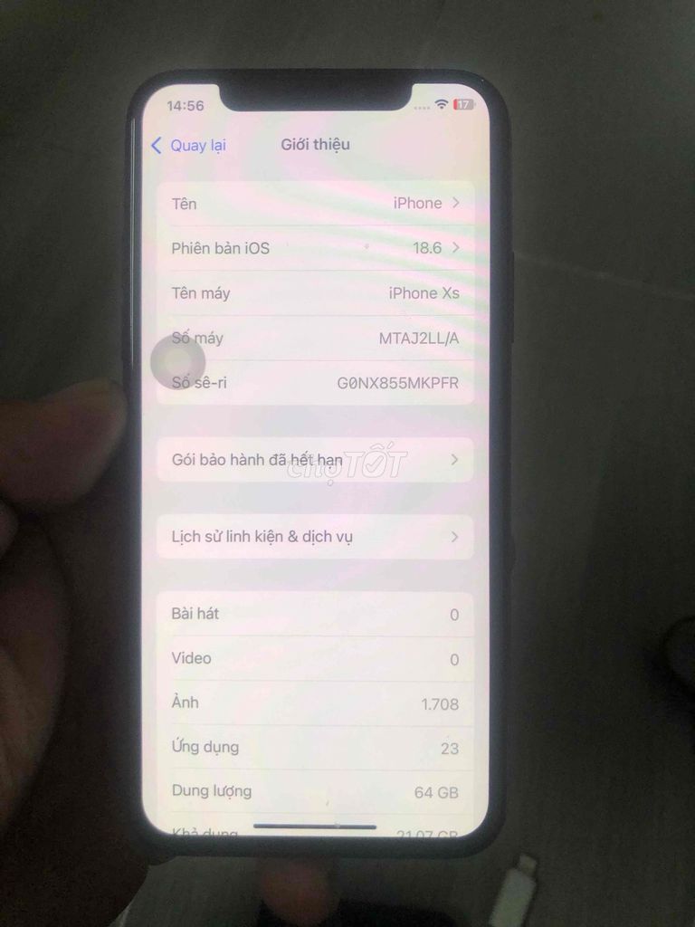 Bán Iphone xs 64gb Vàng. Mua bán Điện thoại tại Thành phố Thủ Dầu Một Bình Dương được đăng bởi HoàngNghĩa hình 1
