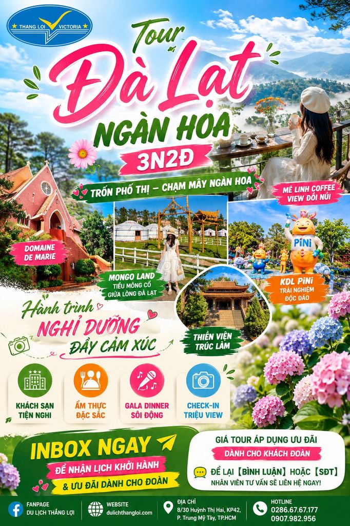 Tour trọn gói Đà Lạt 3 Ngày 2 Đêm. Du lịch tại Quận 12 Tp Hồ Chí Minh được đăng bởi Nguyễn Khánh hình 1