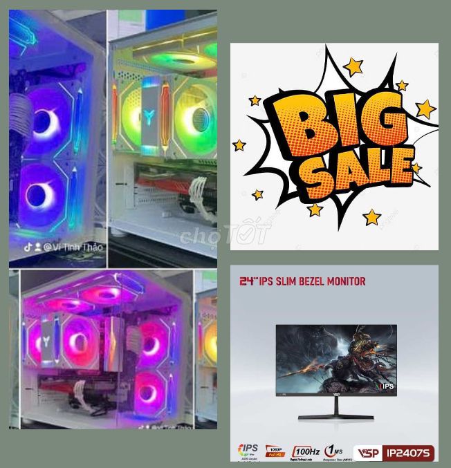 big sale B460 wifi 10400f màn 24 100hz gtx1660S