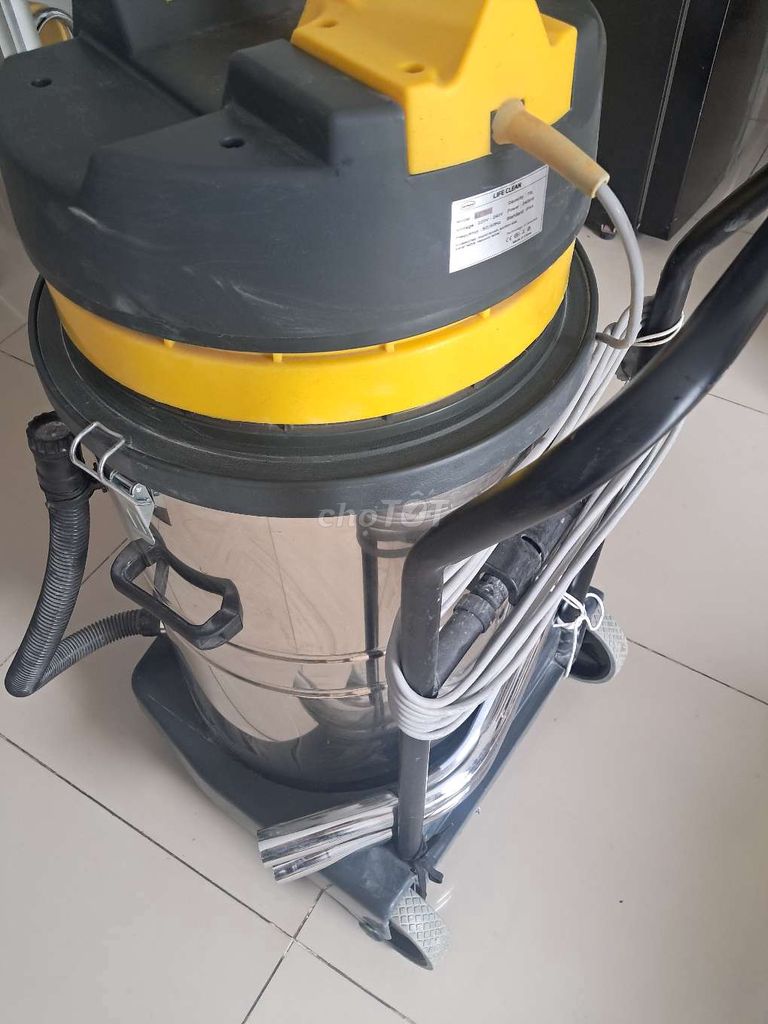 Máy hút bụi Life Clearn 70l, 2 motor,  vỏ inox