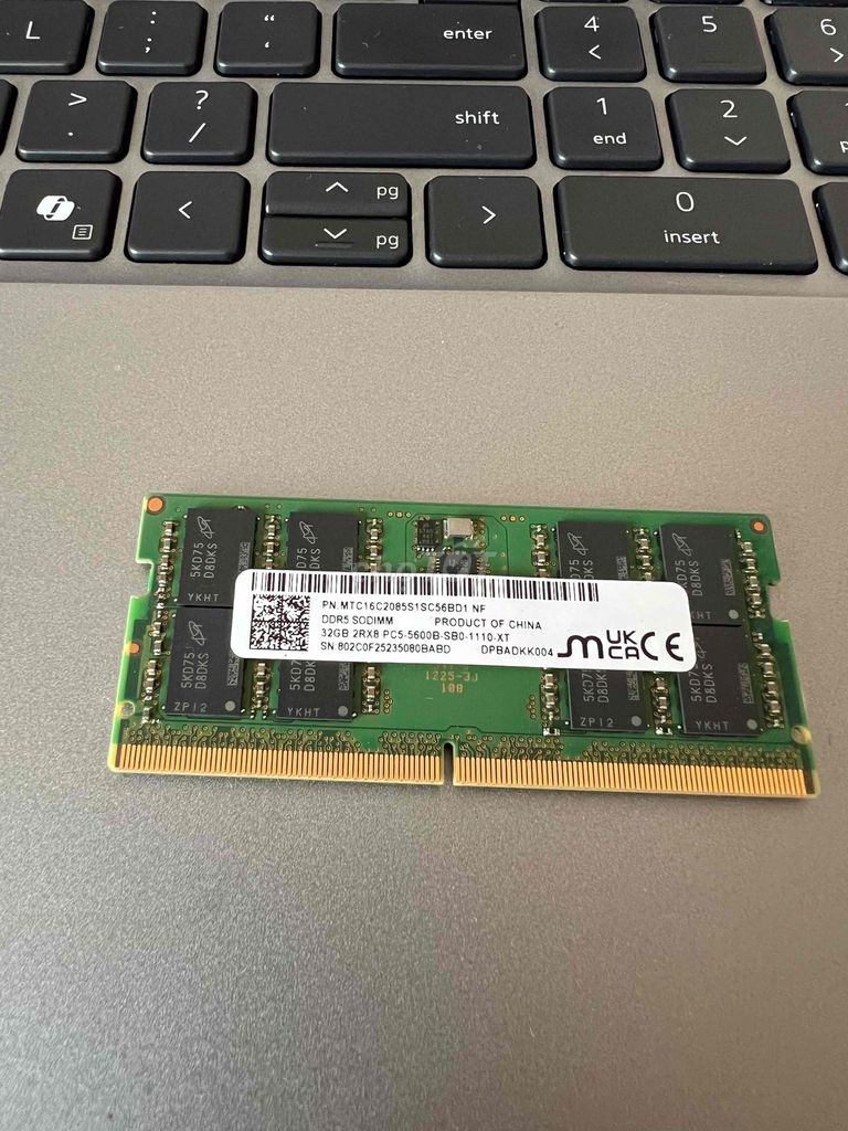 RAM Micron 32GB DDR5 5600MHz. Mua bán Linh kiện (RAM, Card...) tại Quận Hai Bà Trưng Hà Nội được đăng bởi Phát hình 1