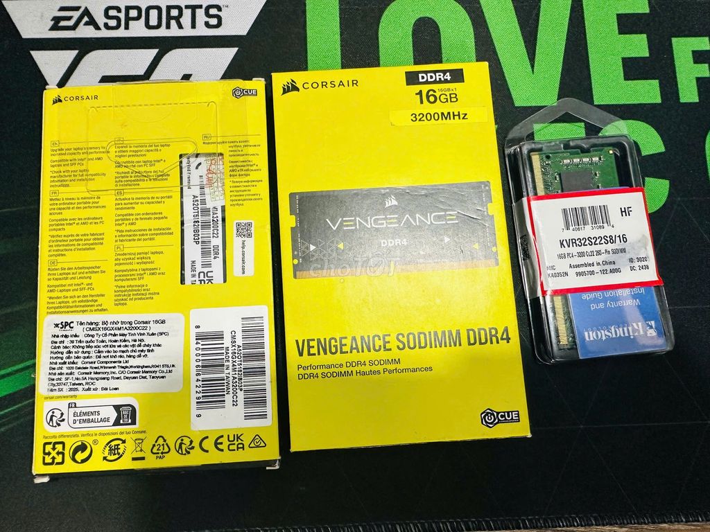 RAM Corsair Vengeance SODIMM 16GB DDR4. Mua bán Linh kiện (RAM, Card...) tại Thành phố Thủ Đức Tp Hồ Chí Minh được đăng bởi Trần Ba hình 1