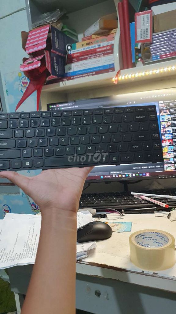 Bàn phím laptop Lenovo G40-30 Đen. Mua bán Phụ kiện (Màn hình, Chuột...) tại Huyện Ninh Hải Ninh Thuận được đăng bởi Mình Là Longgg hình 1