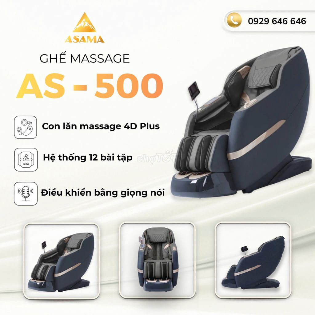 Ghế massage ASAMA AS-500 GIÁ CHỈ TỪ 8 TRIỆU 100. Mua bán Bàn ghế tại Huyện Cao Lãnh Đồng Tháp được đăng bởi QUỲNH QUỲNH ASAMA hình 1