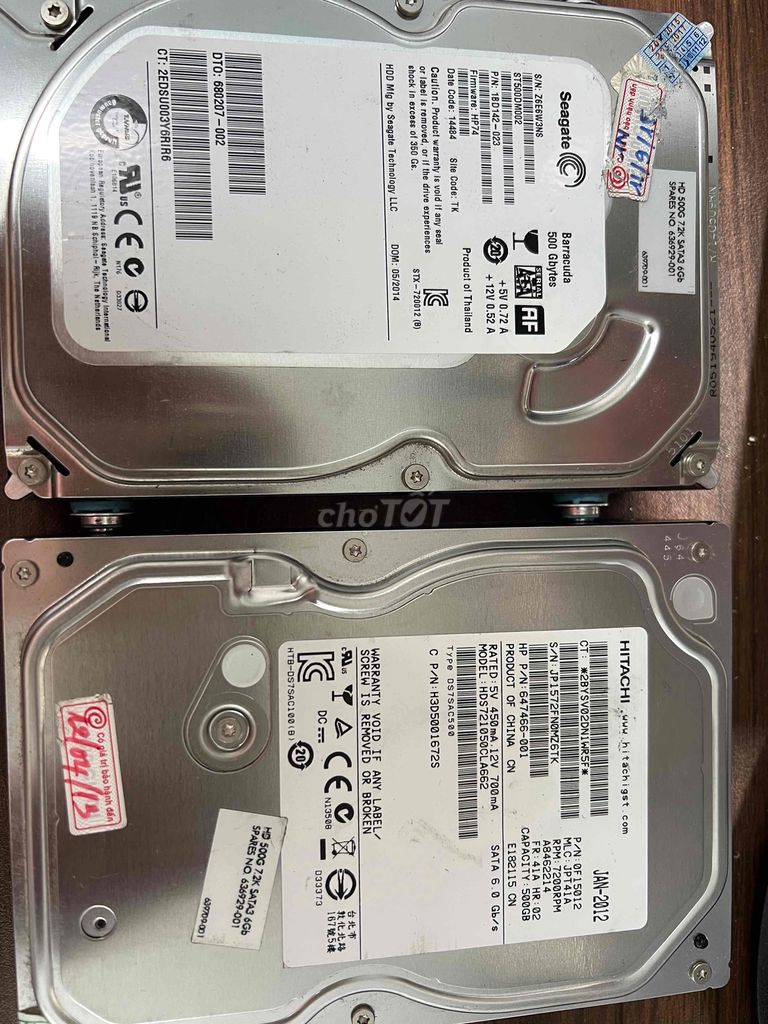 Ổ cứng Hdd 500gb sức khoẻ 100% bao test