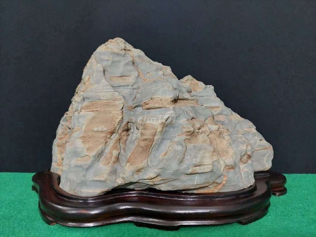 Đá cảnh tự nhiên hình núi đôi 26cm. Mua bán Đồ sưu tầm, đồ cổ tại Thành phố Thủ Đức Tp Hồ Chí Minh được đăng bởi Trần Xuân Dương hình 1