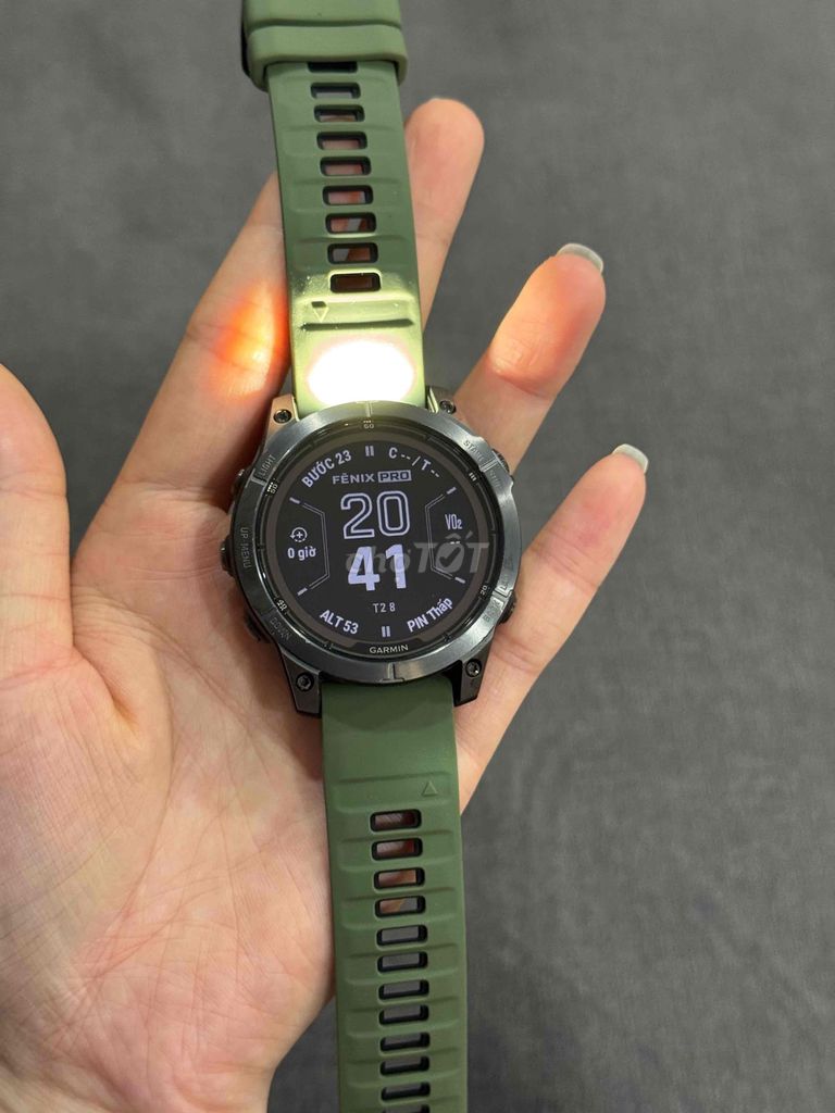 Garmin Fenix 7 Pro Sapphire Solar Xanh lá. Mua bán Thiết bị đeo thông minh tại Quận 8 Tp Hồ Chí Minh được đăng bởi Quỳnh Như hình 1