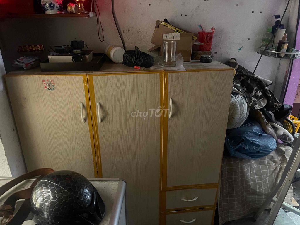 Tủ quần áo gỗ 1m2x1m8x52cm. Mua bán Tủ, kệ gia đình tại Quận Gò Vấp Tp Hồ Chí Minh được đăng bởi mỹ linh hình 1
