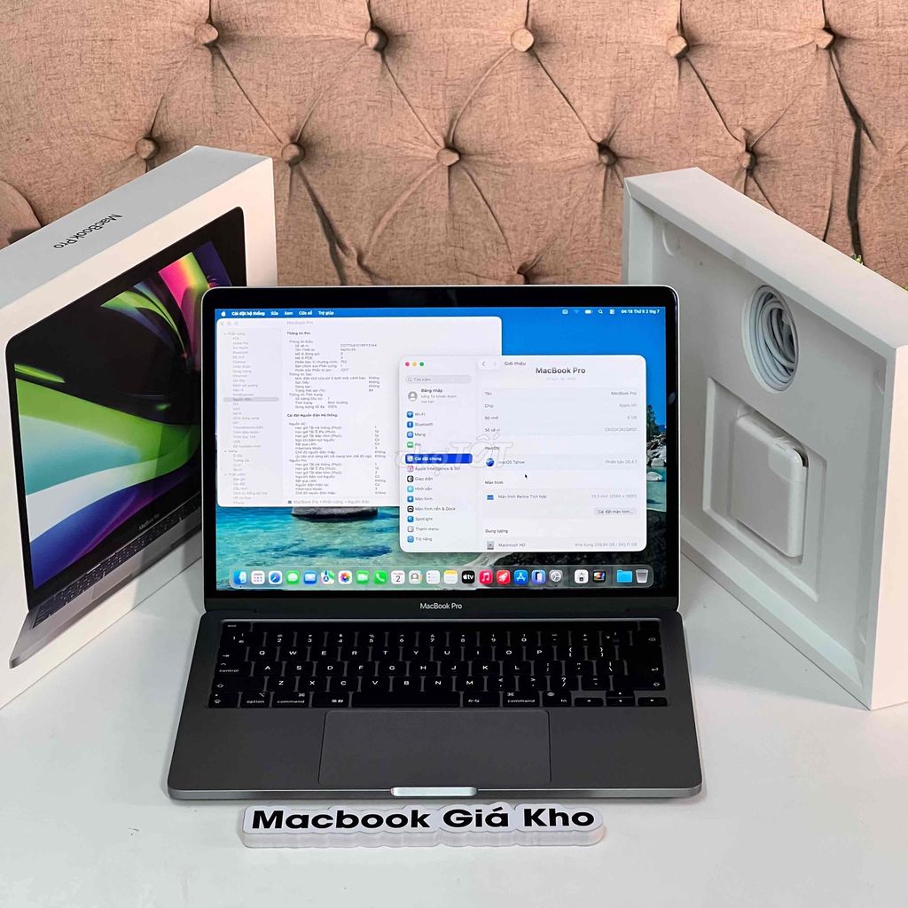 Macbook Pro M18GB/256GB 13in 99.9% FullBox. Mua bán Laptop tại Quận Thanh Khê Đà Nẵng được đăng bởi Ngọc Bán Mac hình 1