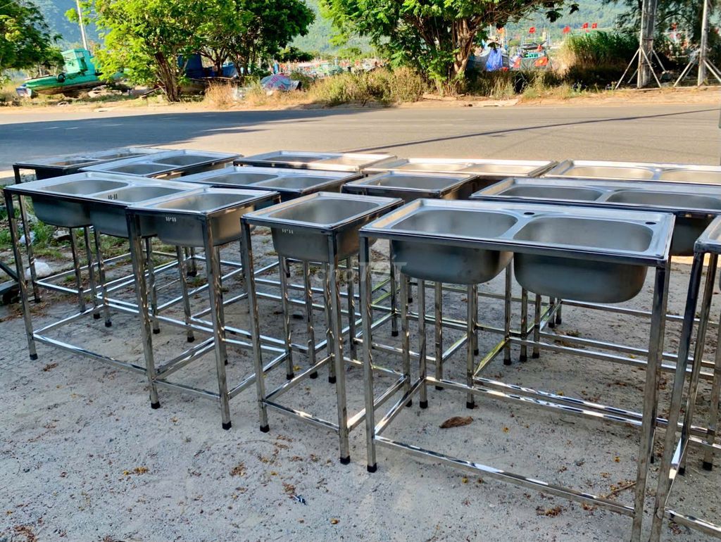 Bồn rửa chén đôi Inox gia đình. Mua bán Thiết bị vệ sinh, nhà tắm tại Quận Sơn Trà Đà Nẵng được đăng bởi THẾ GIỚI ĐỒ CŨ ĐÀ NẴNG hình 1