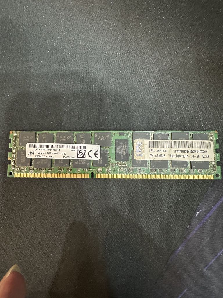 Ram Ecc DDR3 16gb Buss 1866. Mua bán Linh kiện (RAM, Card...) tại Thị xã Đông Triều Quảng Ninh được đăng bởi hung truong hình 1