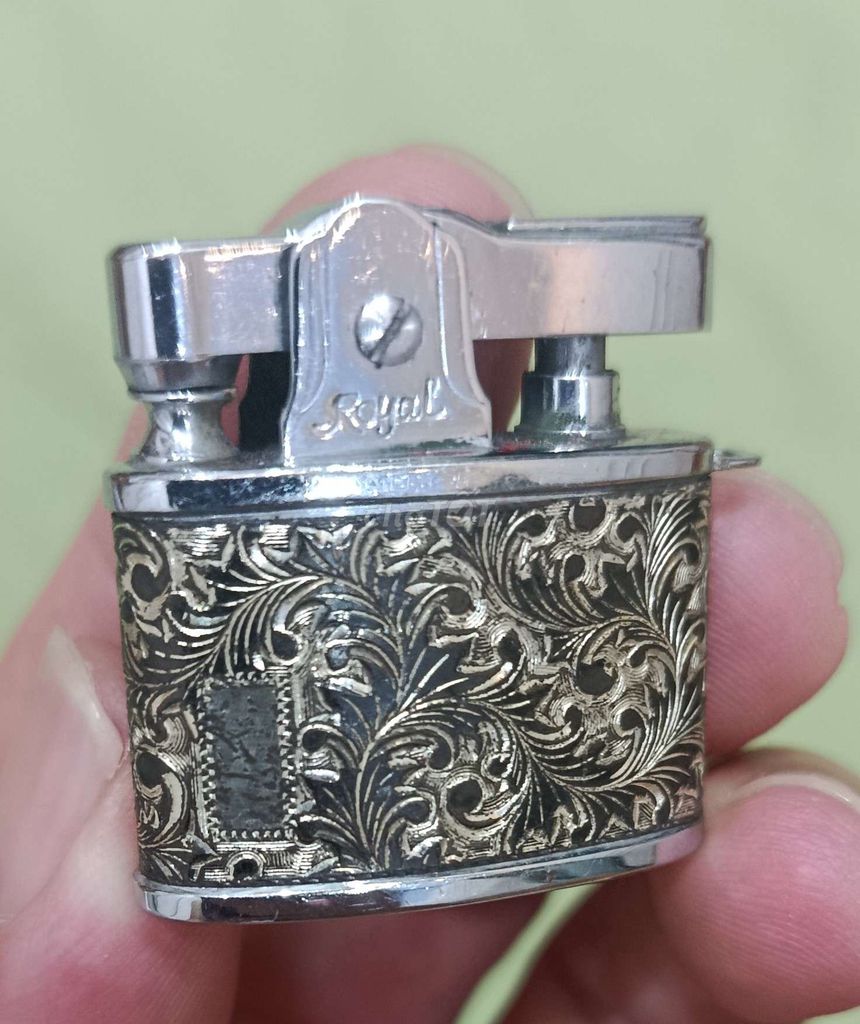 Bật lửa Royal Nhật Bản Kim loại Bạc. Mua bán Đồ sưu tầm, đồ cổ tại undefined undefined được đăng bởi Trường Giang  hình 1