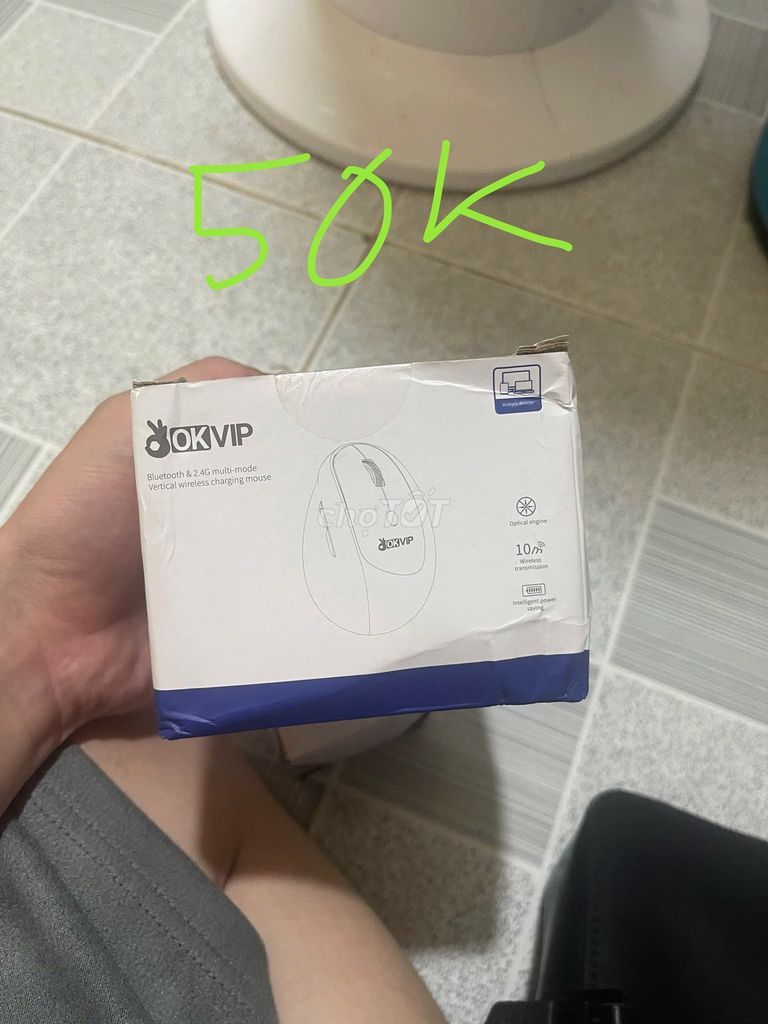 Chuột OKVIP Bluetooth, 2.4G Sạc lại Đen. Mua bán Phụ kiện (Màn hình, Chuột...) tại Quận 7 Tp Hồ Chí Minh được đăng bởi Trọng Nguyễn hình 1