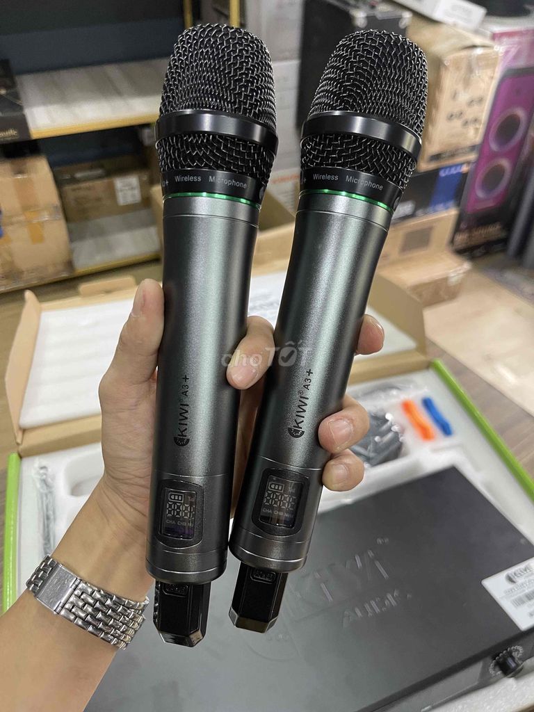 Micro không dây Kiwi Audio A3Plus Xám. Mua bán Tivi, Âm thanh tại Thành phố Thủ Đức Tp Hồ Chí Minh được đăng bởi Rmix Design hình 1