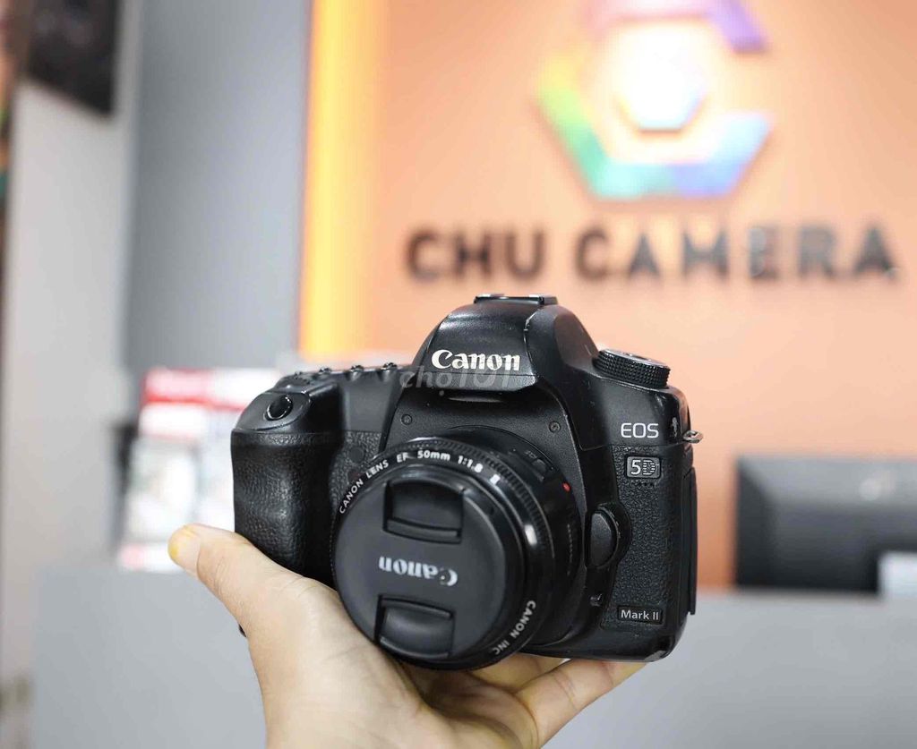 Máy ảnh Canon 5D Mark II EF 50mm f/1.8 II Đen. Mua bán Máy ảnh, Máy quay tại Thành phố Long Xuyên An Giang được đăng bởi CHUCAMRA hình 1