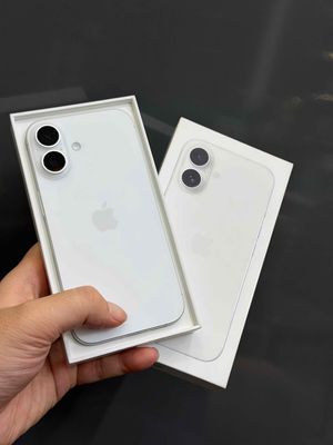 iPhone 16 256GB Trắng Vn Pin 100 sạc 10L bh 4/2027