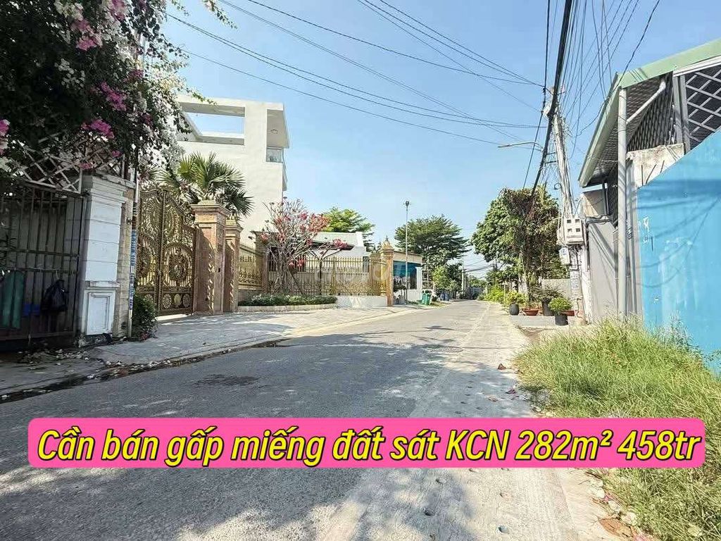 Bán đất thổ cư sát KCN 282m² 458tr