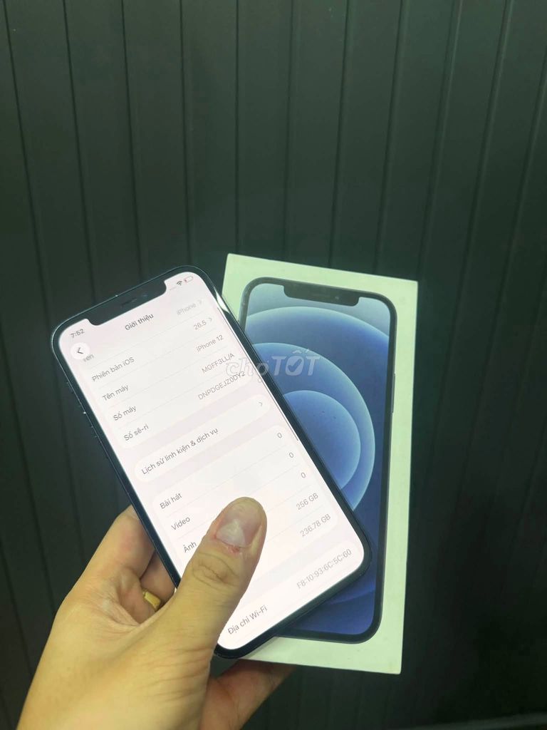 Apple iPhone 12 256GB Xanh đen Đã sử dụng. Mua bán Điện thoại tại Quận Tân Phú Tp Hồ Chí Minh được đăng bởi Hội Đồ Điện Tử hình 1
