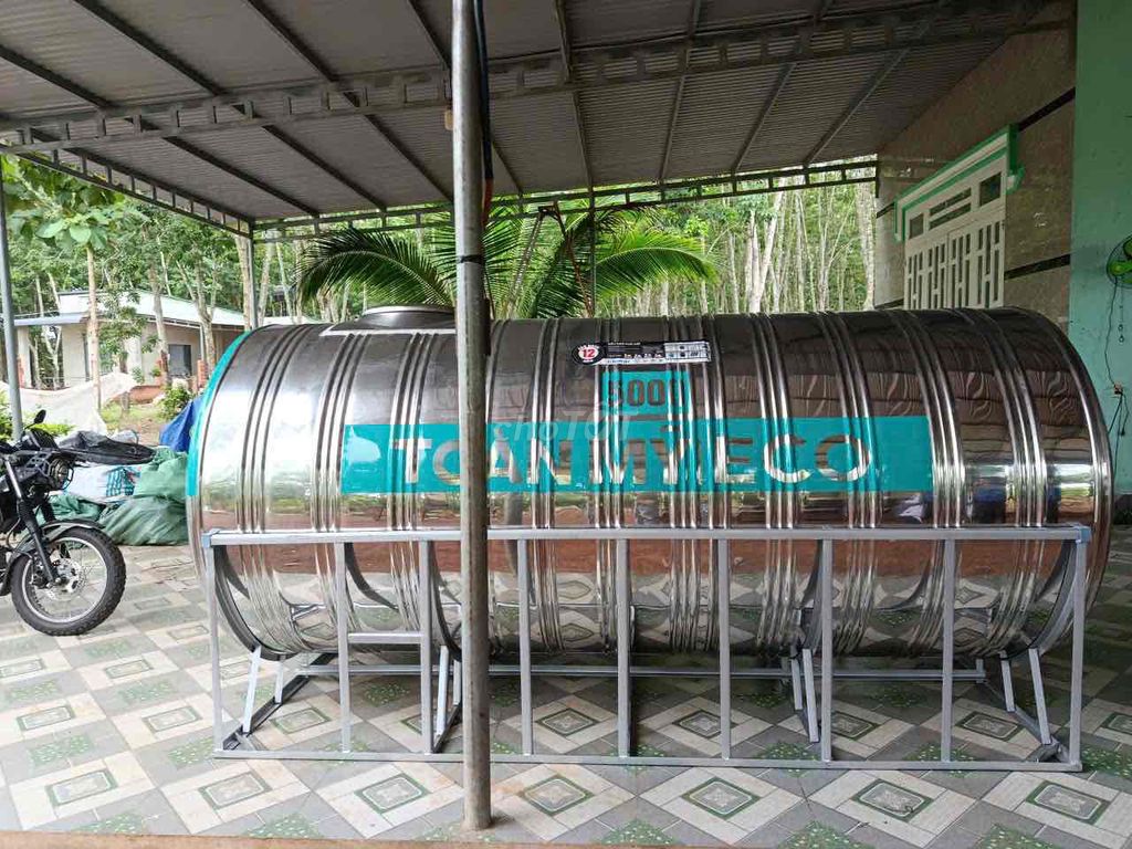 Bồn nước Toàn Mỹ 5000 lít Inox Nằm. Mua bán Nội thất, đồ gia dụng khác tại Thị xã Bình Long Bình Phước được đăng bởi Nhà máy Bồn Nước hình 1