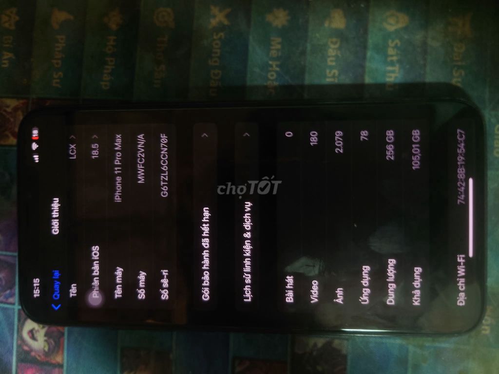 Apple iPhone 11 Pro Max 256GB Xám Máy lock màn lô. Mua bán Điện thoại tại Quận 11 Tp Hồ Chí Minh được đăng bởi Long Chấn Xương hình 1