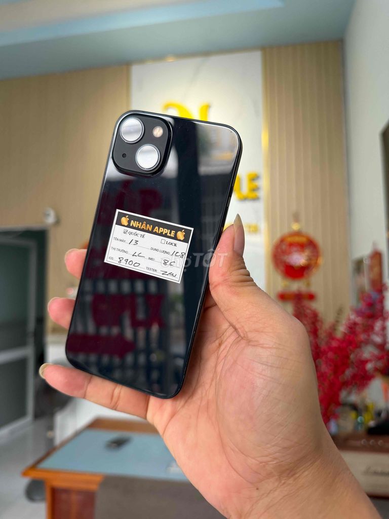 iPhone 13 128GB Đen QT Mỹ 2 SIM ZIN ÁP PIN 86. Mua bán Điện thoại tại Thành phố Cà Mau Cà Mau được đăng bởi NHAN APPLE hình 1