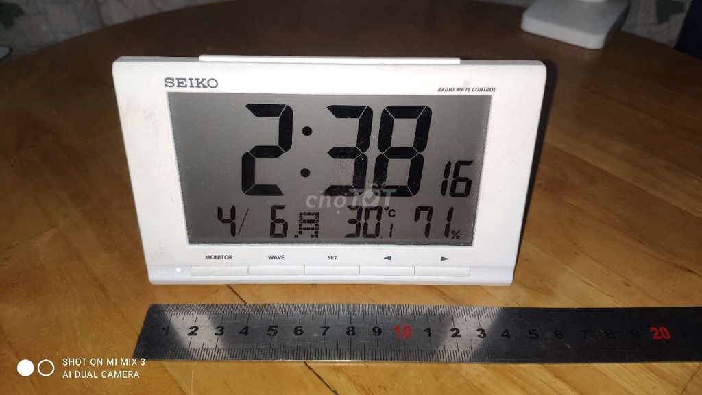 Đồng hồ báo thức Seiko Trắng. Mua bán Nội thất, đồ gia dụng khác tại Quận 1 Tp Hồ Chí Minh được đăng bởi Toàn Châu hình 1
